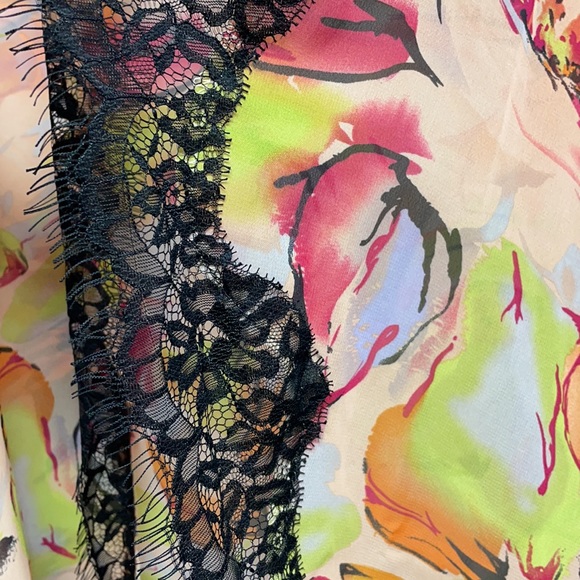 Kate & Mallory Sheer Floral Cover Up Duster SZ XL - Picture 5 of 5